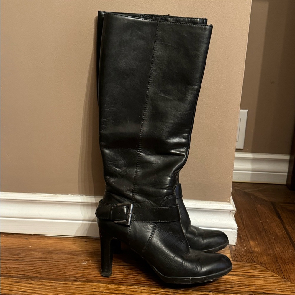 Enzo Angiolini Black Leather Boots